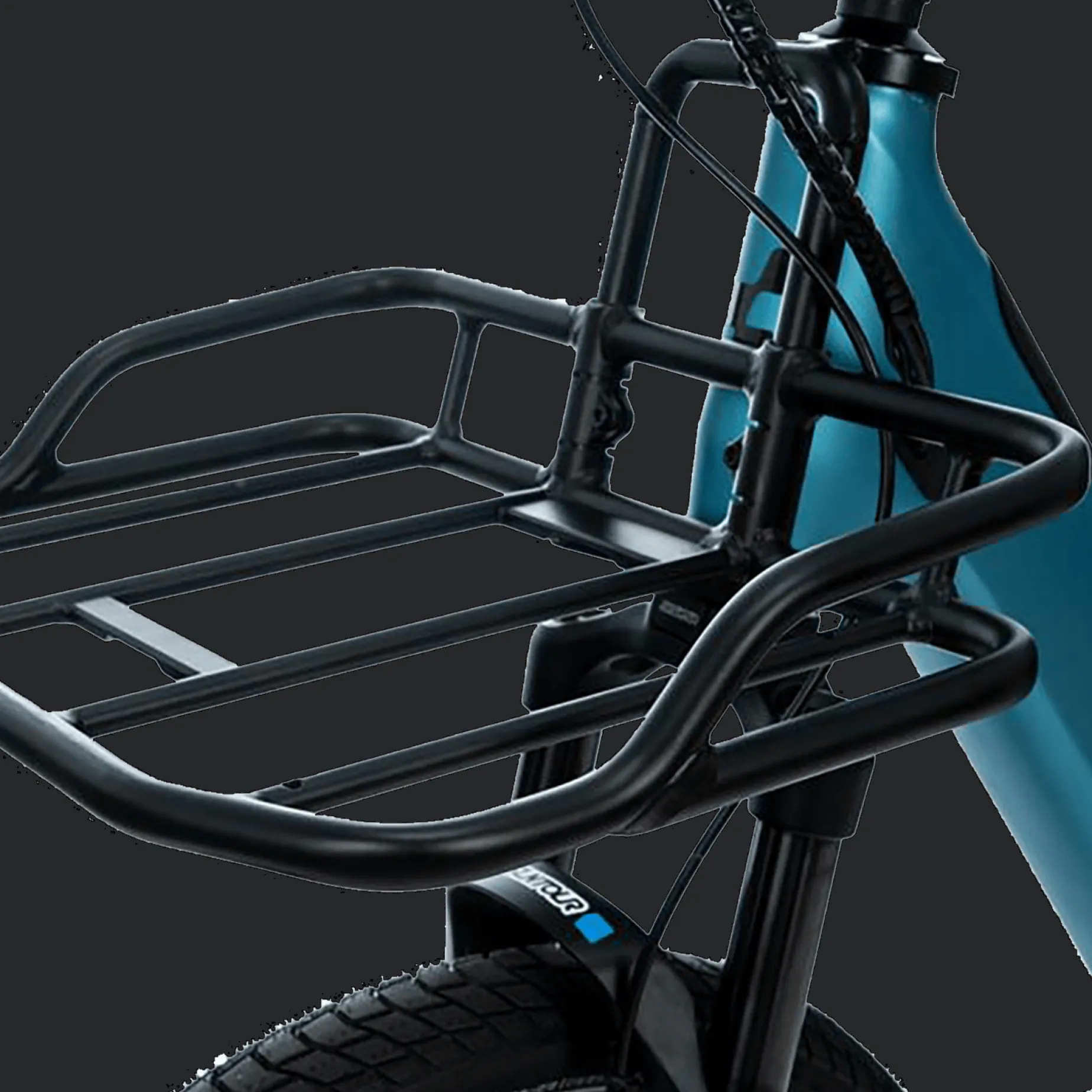 ACID Front Carrier HIC RILink Black, bagasjebærer - Resevedeler Elsykkel - ACID Front Carrier HIC RILink Black, bagasjebærer