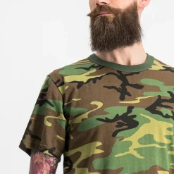 Camo T-shirt, t-skjorte, kamuflasjemønster - Skjorte - Camo T-shirt, t-skjorte, kamuflasjemønster