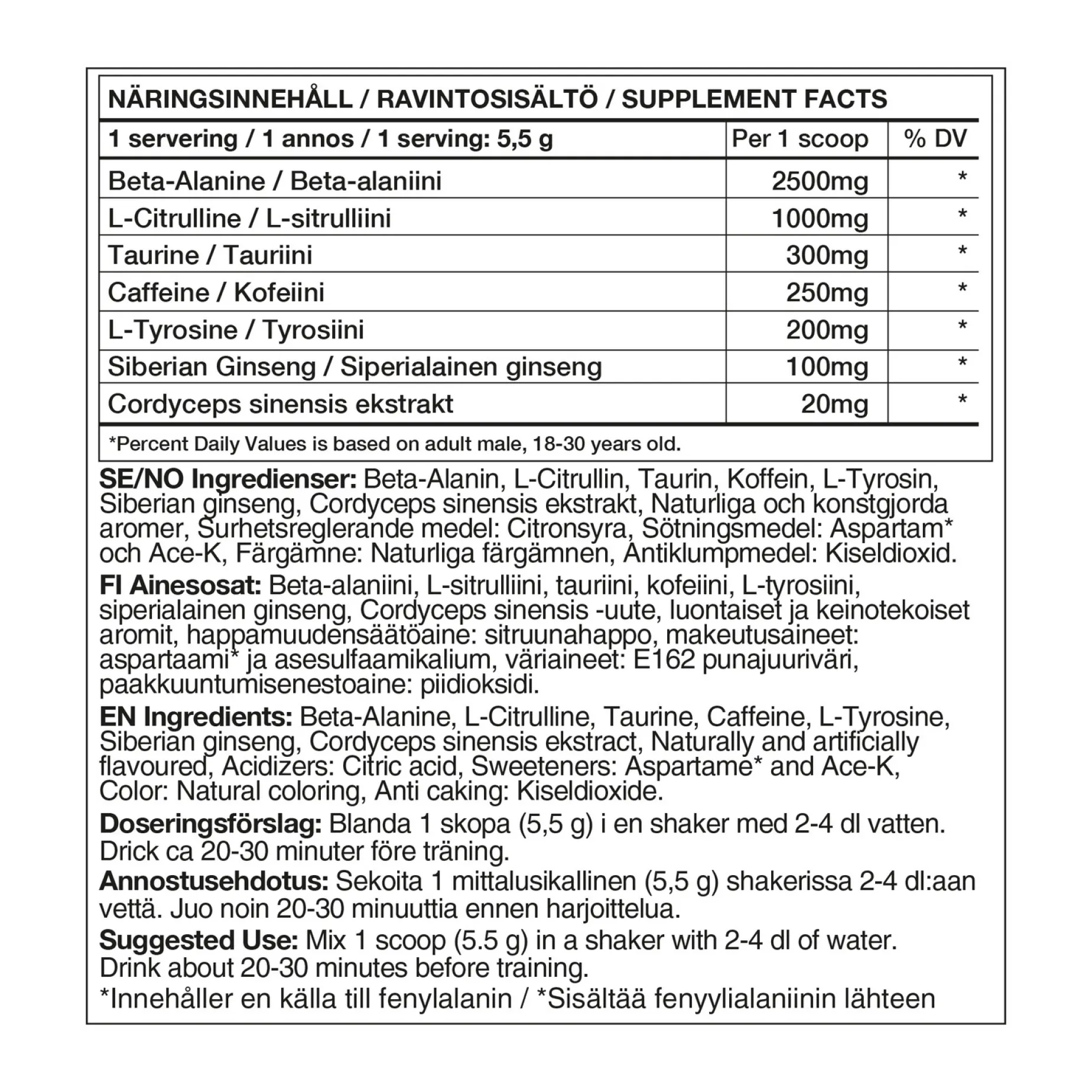 Challenger (Green Apple (220g), pre-workout-pulver - Pre-Workout - Challenger (Green Apple (220g), pre-workout-pulver