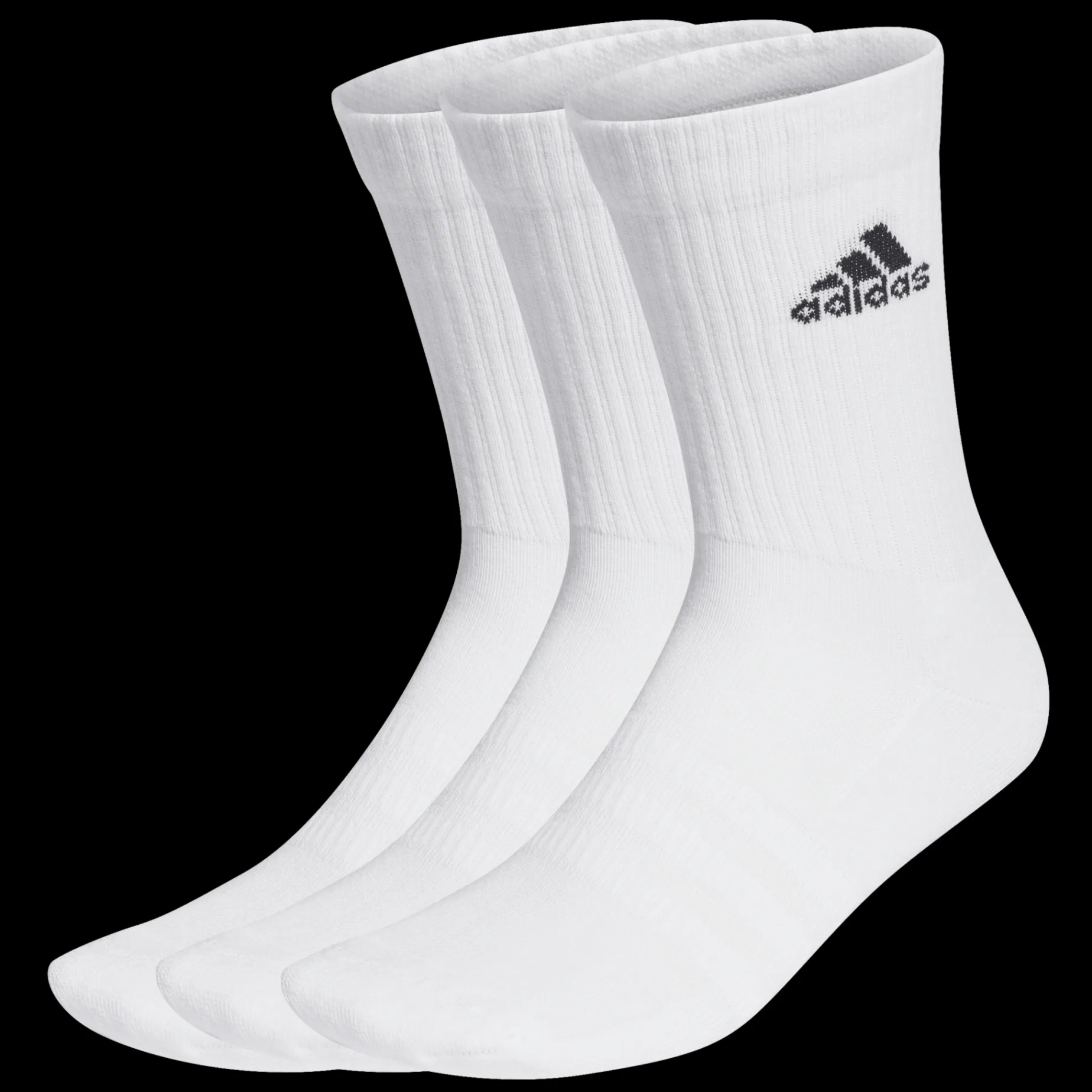 Cushioned Crew Socks 3 Pairs, tennissokker, unisex - Sokker - Cushioned Crew Socks 3 Pairs, tennissokker, unisex