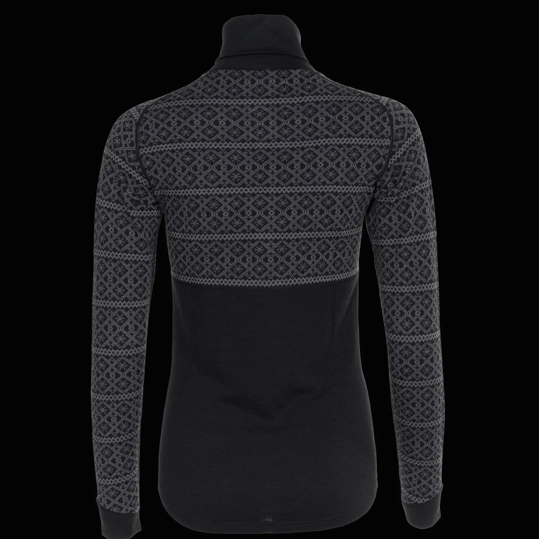 Dalen 2-layer Wool Polo Zip, ulltrøye, dame - Ullundertøy overdel dame - Dalen 2-layer Wool Polo Zip, ulltrøye, dame