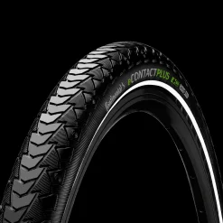 EContact Plus black/black reflex wire 50-622, elsykkeldekk, 50 mm - Sykkeldekk - EContact Plus black/black reflex wire 50-622, elsykkeldekk, 50 mm