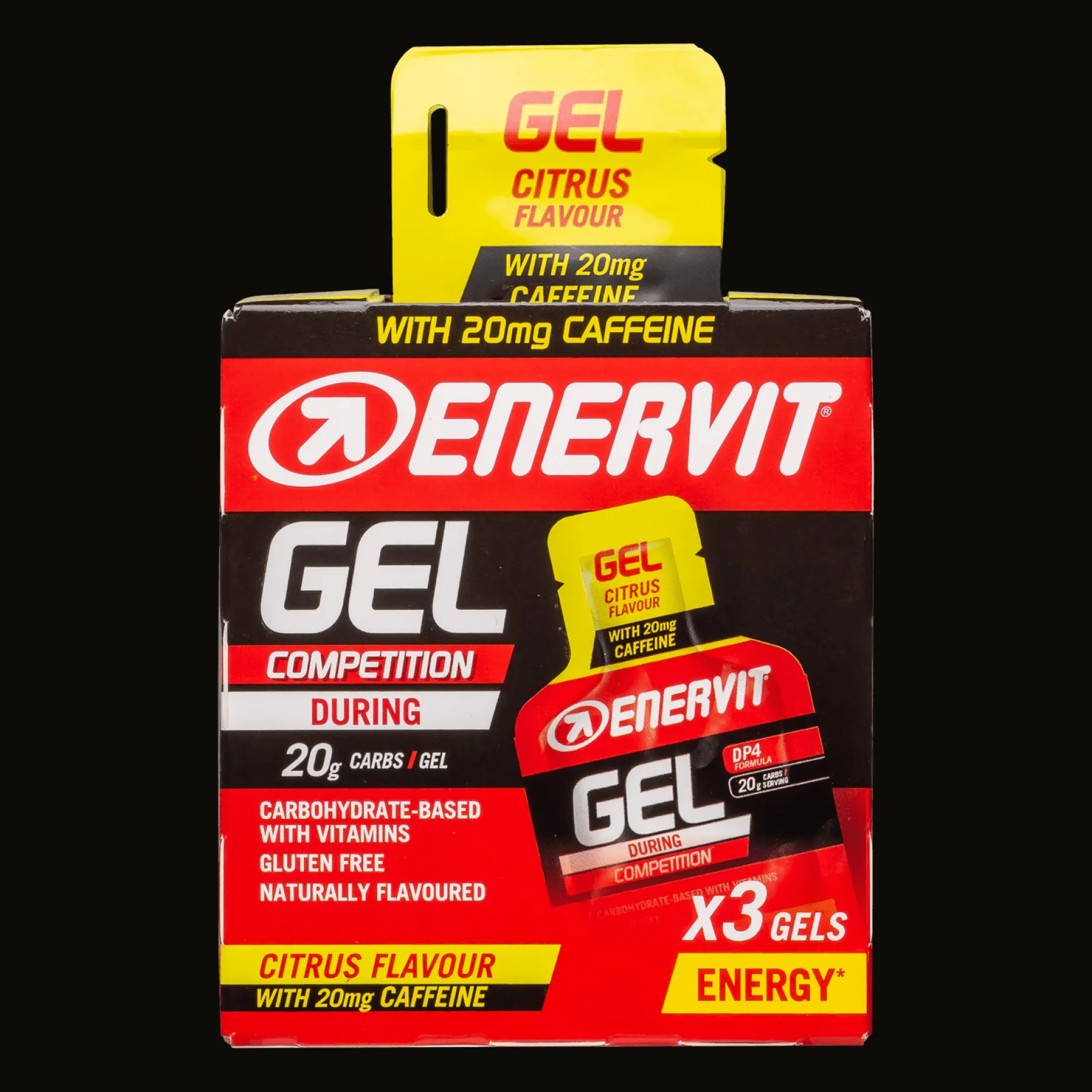 E.sport Gel 3-pack Citrus W/ Caff 3x25ml, gel - Energigel - E.sport Gel 3-pack Citrus W/ Caff 3x25ml, gel