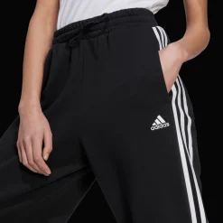 Essentials 3-Stripes Open Hem Fleece Joggers, joggebukse, dame - Jogge-& Fritidsbukse - Essentials 3-Stripes Open Hem Fleece Joggers, joggebukse, dame