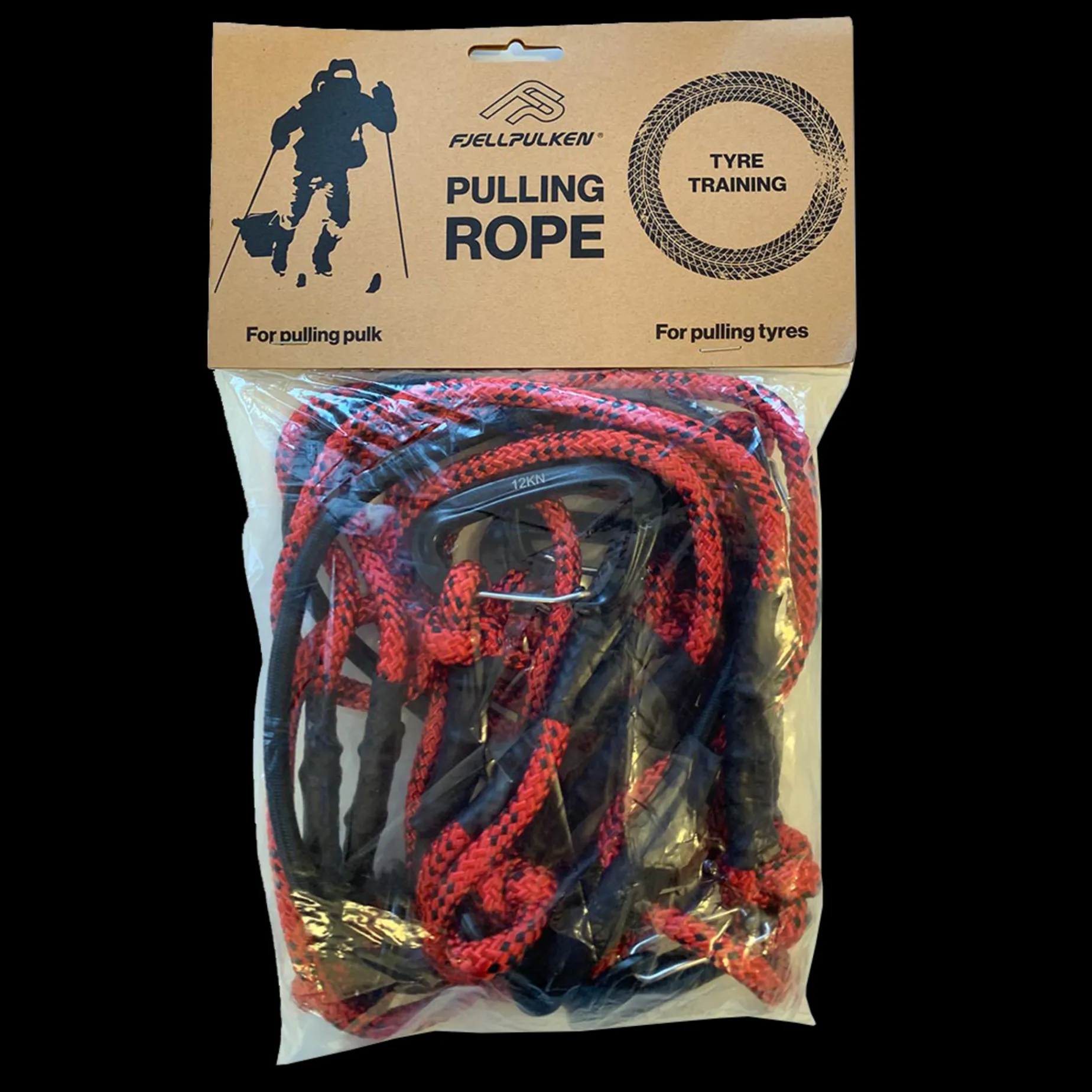 Fjellpulken Rope for pulling Pulk/Tire 24/25, Taudrag til pulk og dekktrening unisex - Pulk & Tilbehør - Fjellpulken Rope for pulling Pulk/Tire 24/25, Taudrag til pulk og dekktrening unisex