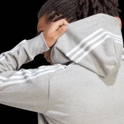 French Terry 3-Stripes Full-Zip Hoodie, hettjakke, herre - Hettegenser - French Terry 3-Stripes Full-Zip Hoodie, hettjakke, herre