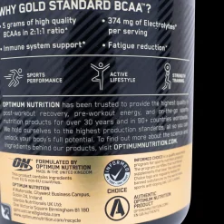 Gold Standard BCAA Train & Sustain 266 g, kosttilskudd - Aminosyrer - Gold Standard BCAA Train & Sustain 266 g, kosttilskudd