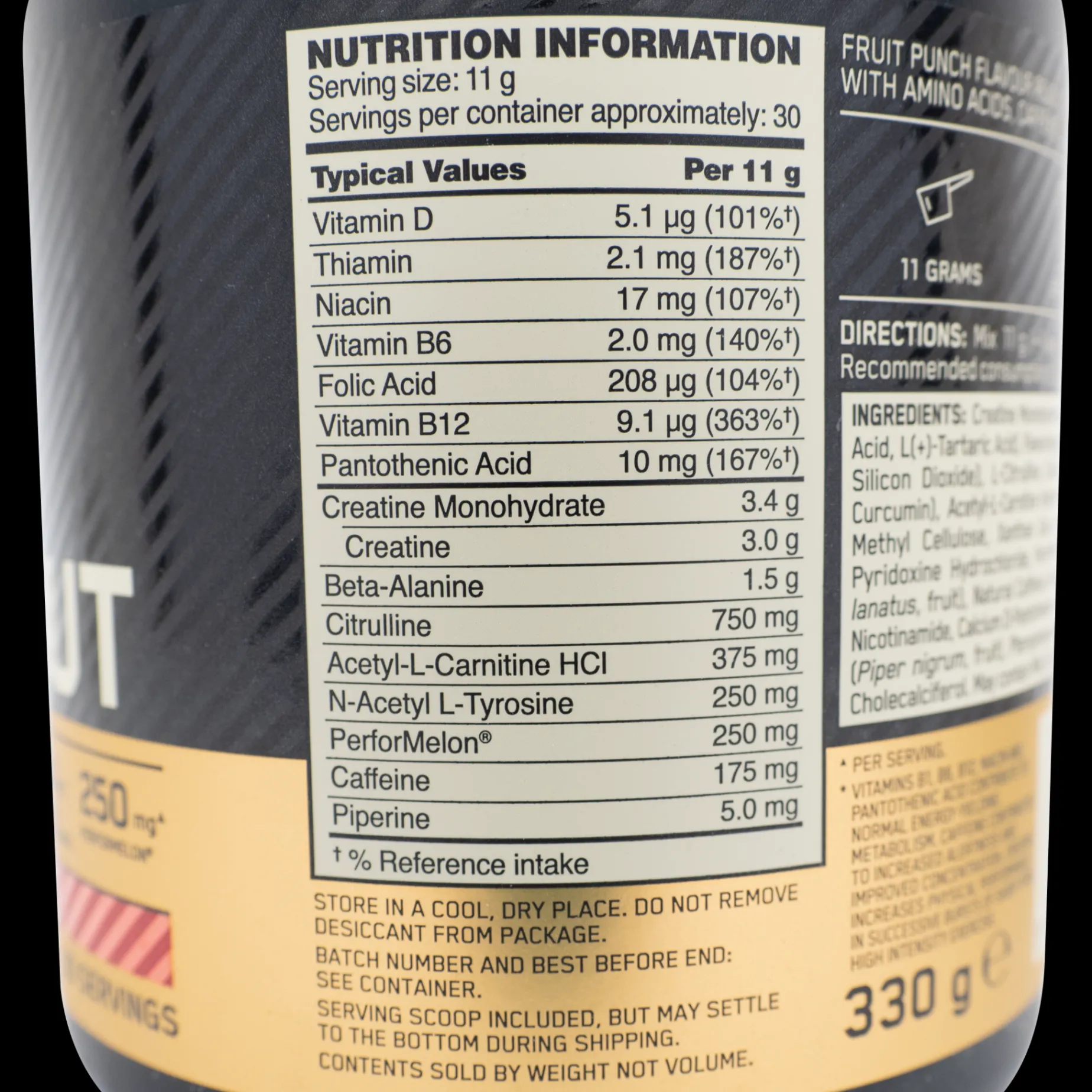 Gold Standard Pre Workout 330 g, pre-workout - Pre-Workout - Gold Standard Pre Workout 330 g, pre-workout