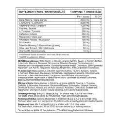 Hemocharged (Citrus (340g), pre-workout-pulver - Pre-Workout - Hemocharged (Citrus (340g), pre-workout-pulver
