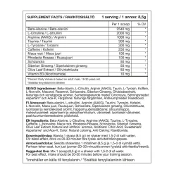 Hemocharged (Lemon Cola (340g), pre-workout-pulver - Pre-Workout - Hemocharged (Lemon Cola (340g), pre-workout-pulver