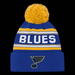 Jacquared Cuffed Knit Pom, lue, junior - NHL Drakter & Tilbehør - Jacquared Cuffed Knit Pom, lue, junior