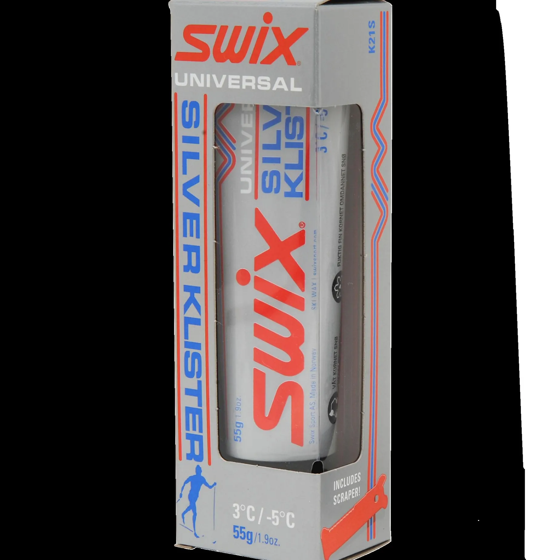 Klister K21S Universal Silver 3C/-5C 24/25, sølv universal klister +3 til -5°C - Festesmøring - Klister K21S Universal Silver 3C/-5C 24/25, sølv universal klister +3 til -5°C