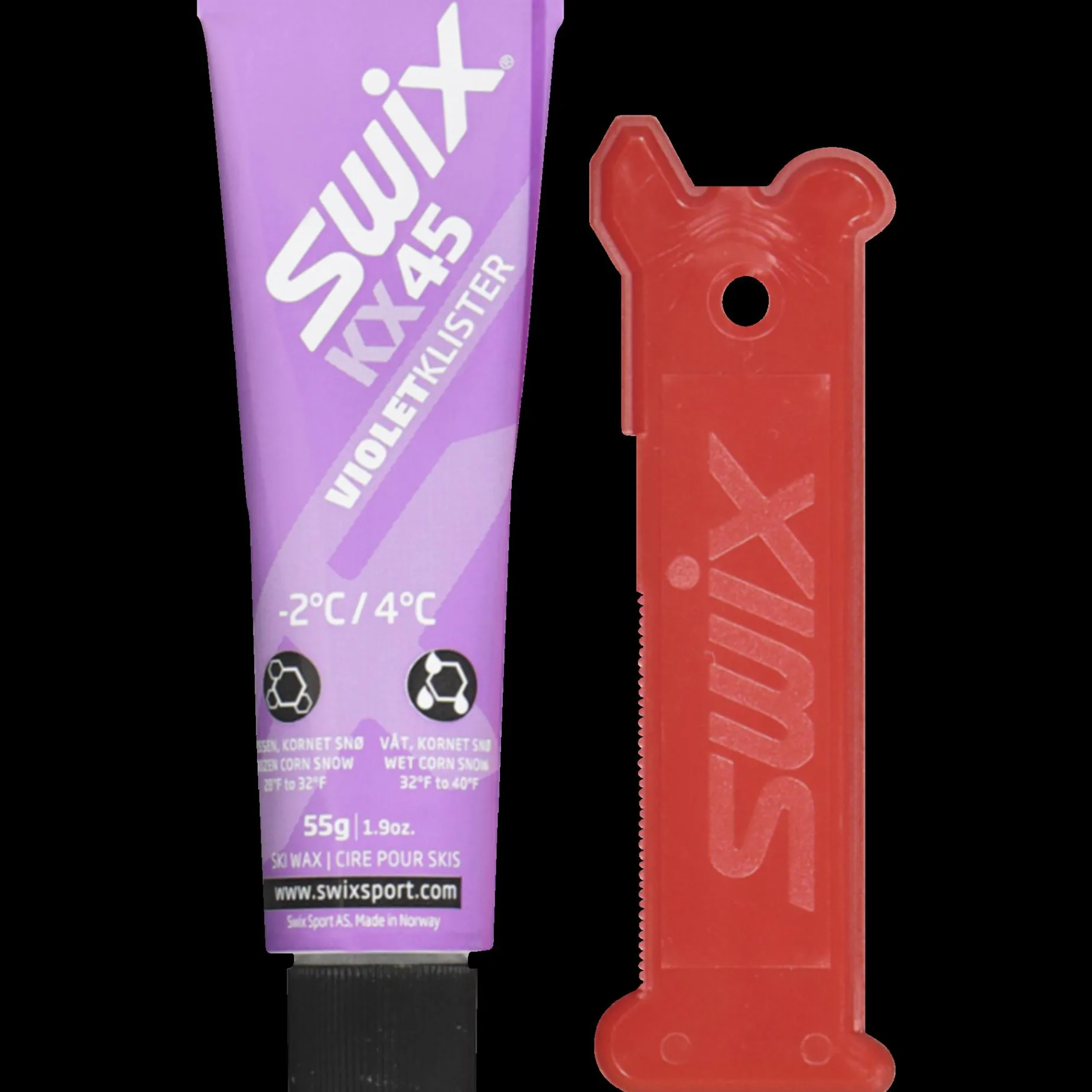 Klister KX45 Violet -2C to 4C 22/23, -2C til 4C fiolett klister - Festesmøring - Klister KX45 Violet -2C to 4C 22/23, -2C til 4C fiolett klister