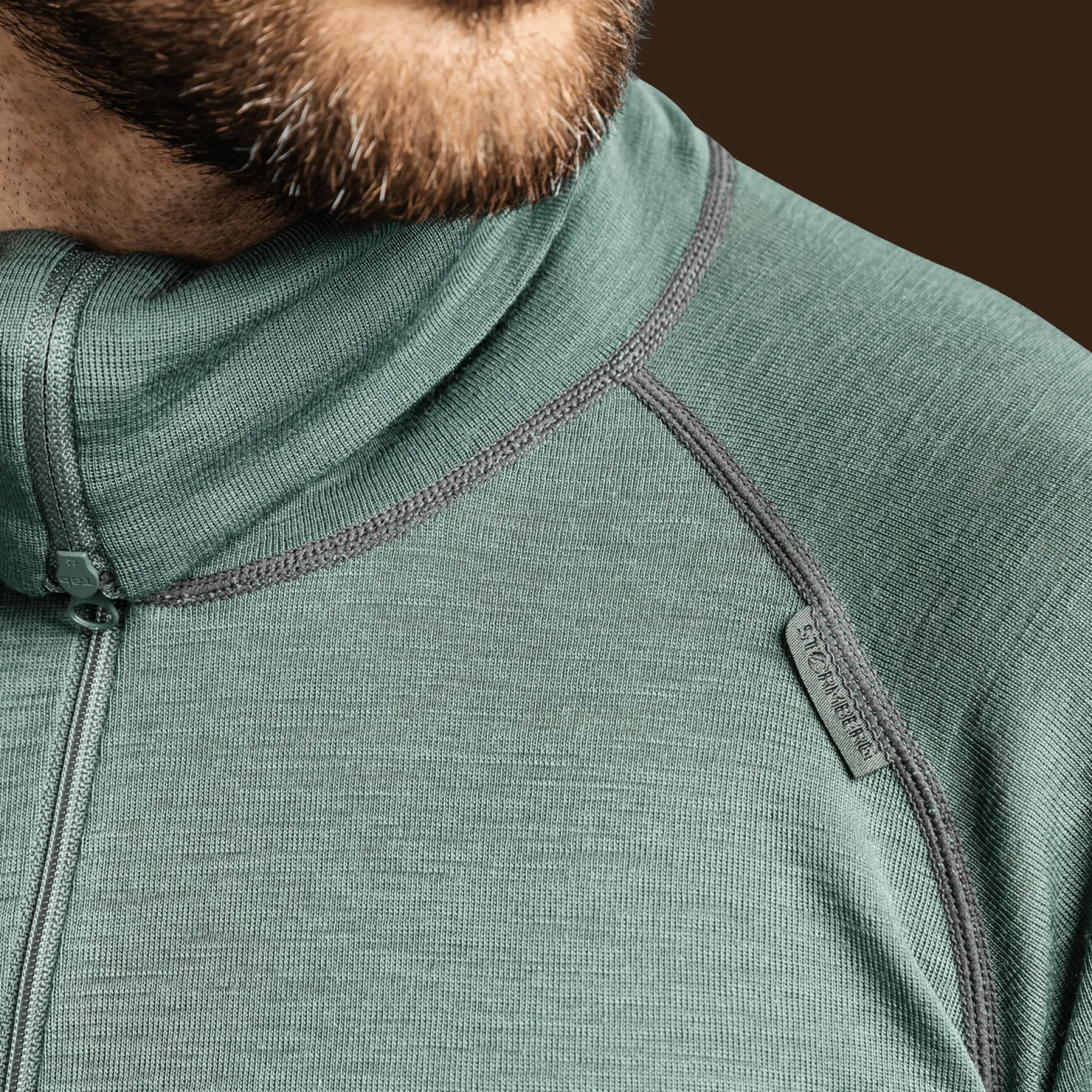 Laajias Merino Wool Polo Zip, ulltrøye, herre - Ullundertøy overdel herre - Laajias Merino Wool Polo Zip, ulltrøye, herre