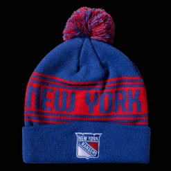 NHL Beanie Cuff W/Pom - 24/25, lue, unisex - NHL Drakter & Tilbehør - NHL Beanie Cuff W/Pom - 24/25, lue, unisex
