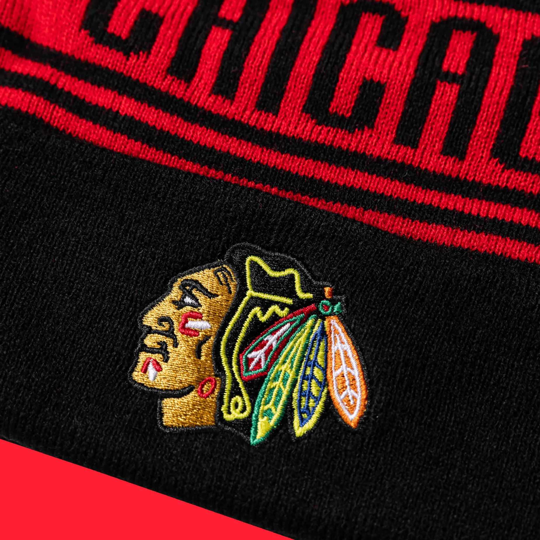 NHL Beanie Cuff W/Pom - 24/25, lue, unisex - NHL Drakter & Tilbehør - NHL Beanie Cuff W/Pom - 24/25, lue, unisex