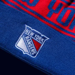 NHL Beanie Cuff W/Pom - 24/25, lue, unisex - NHL Drakter & Tilbehør - NHL Beanie Cuff W/Pom - 24/25, lue, unisex