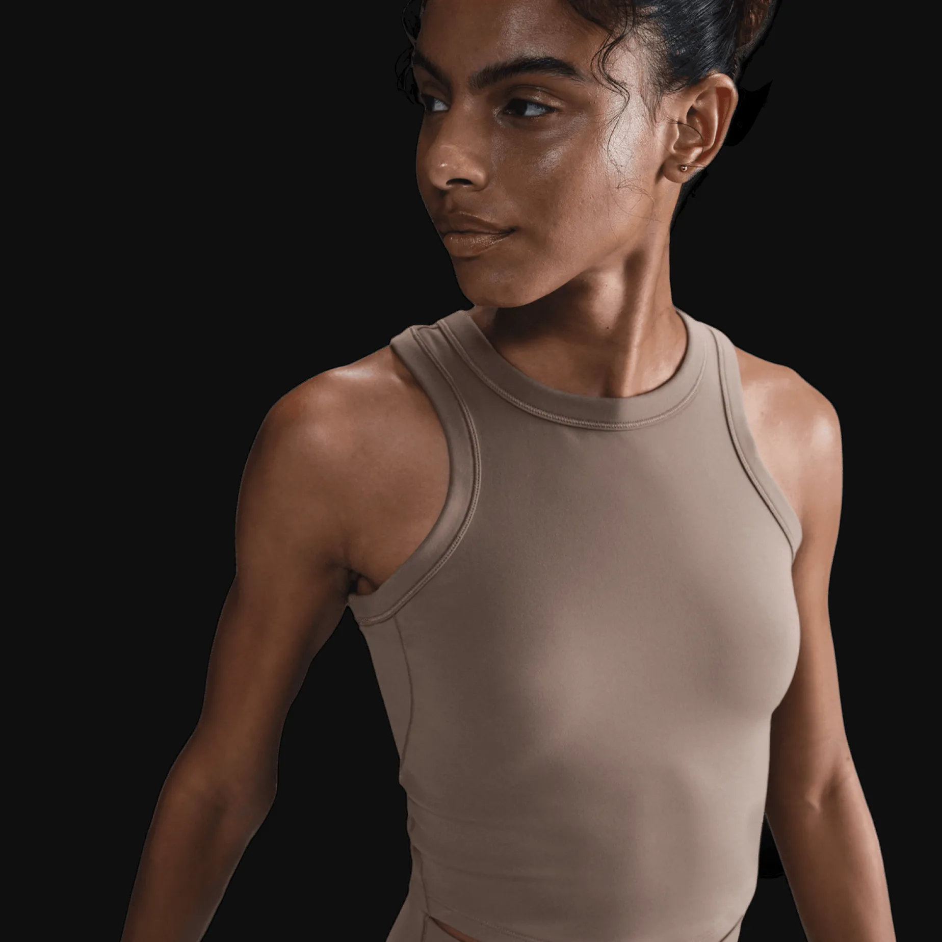 One Fitted Dri-FIT Crop Tank, singlet, dame - Trenings Singlet - One Fitted Dri-FIT Crop Tank, singlet, dame