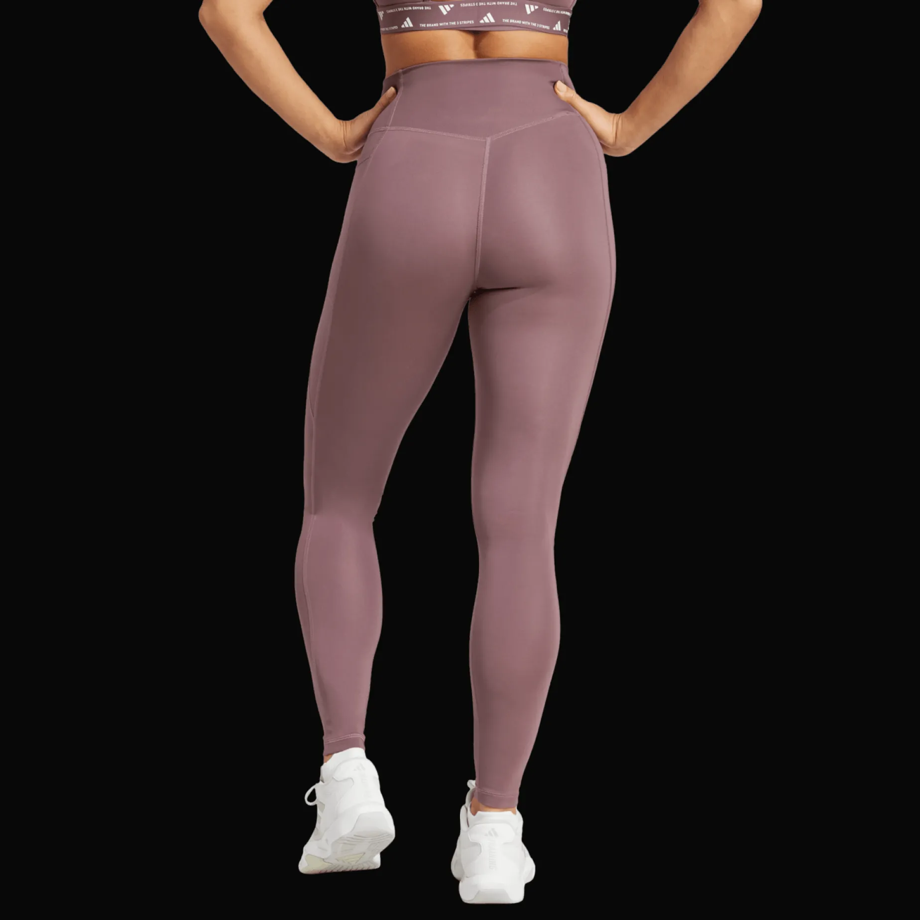 Optime Essentials Stash Pocket Full-Length Tights, treningstights, dame - Treningstights - Optime Essentials Stash Pocket Full-Length Tights, treningstights, dame