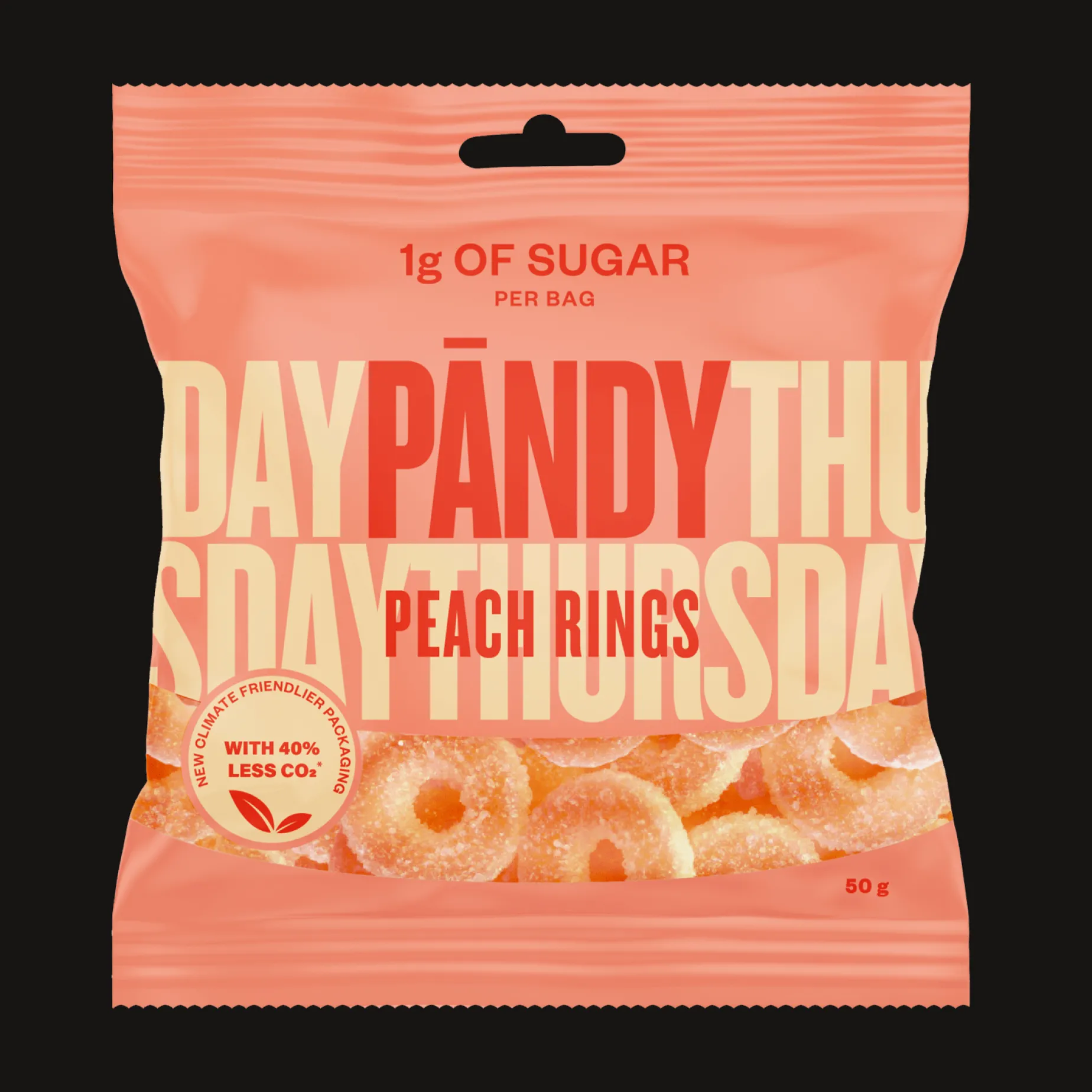 Pandy Cand 50g (Peach Rings), gummigodteri - Helsekost - Pandy Cand 50g (Peach Rings), gummigodteri