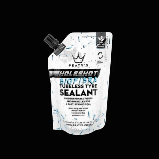 Peaty's Holeshot BioFibre Sealant 120ml, forseglingsmiddel, dekkguffe - Tilbehør hjul, dekk & slange - Peaty's Holeshot BioFibre Sealant 120ml, forseglingsmiddel, dekkguffe