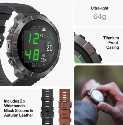 Polar Grit X2 Pro Titanium, smartklokke, multisportklokke - Pulsklokke - Polar Grit X2 Pro Titanium, smartklokke, multisportklokke