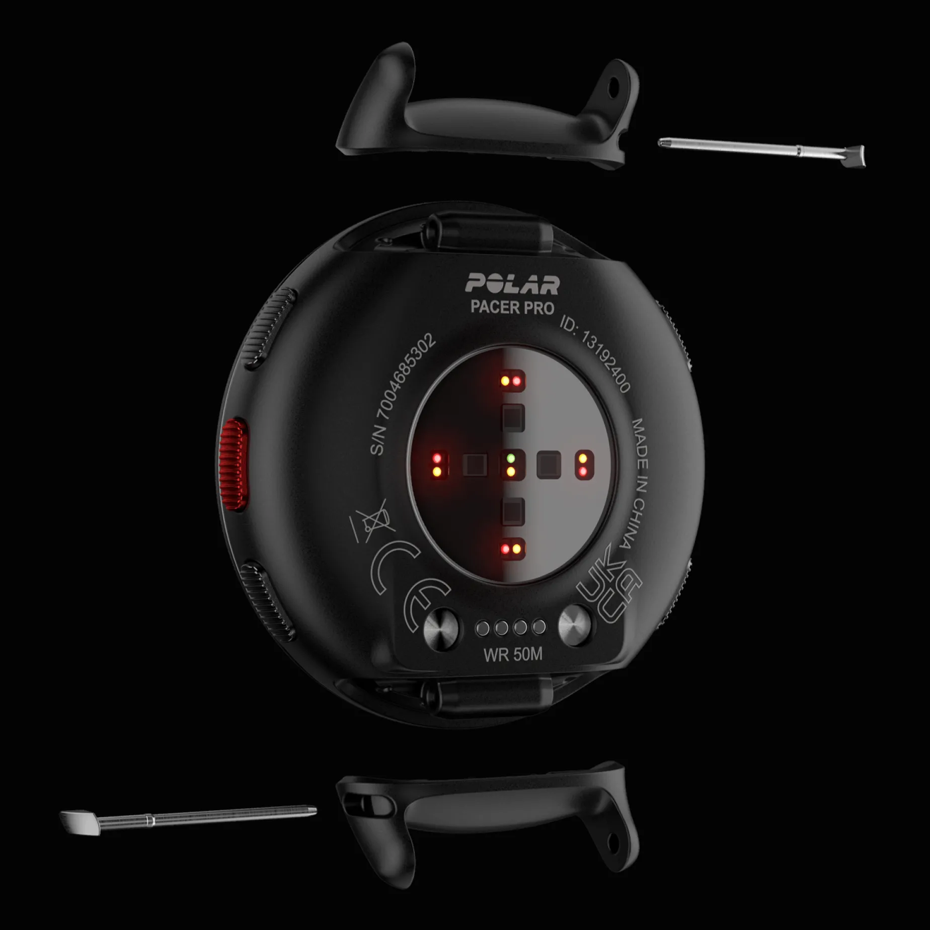 Polar Pacer Pro Gry/Blk M/L Hr, multisportklokke, løpeklokke, pulsklokke, unisex - Pulsklokke - Polar Pacer Pro Gry/Blk M/L Hr, multisportklokke, løpeklokke, pulsklokke, unisex