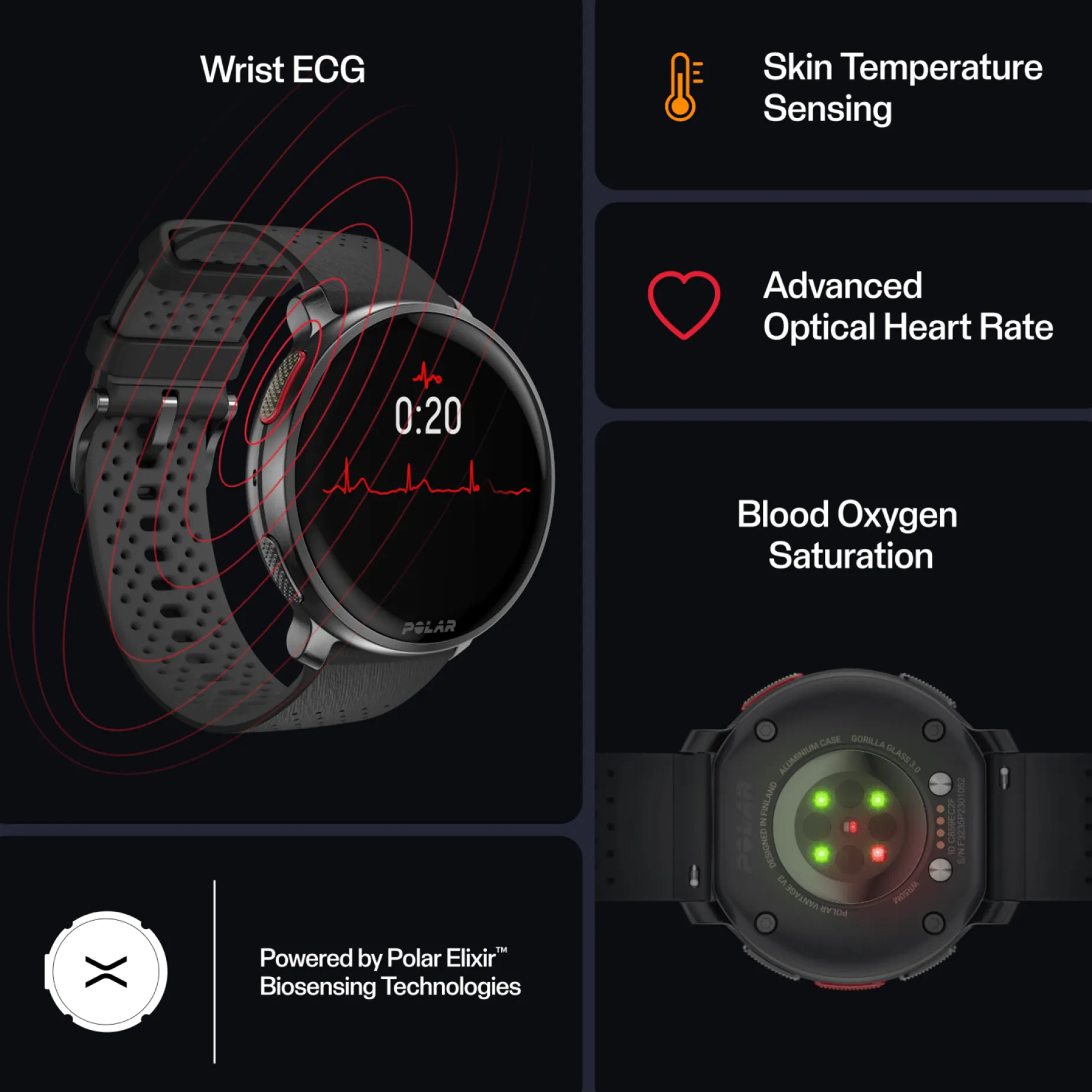 Polar Vantage V3 + HR, smartklokke + pulsbelte - Pulsklokke - Polar Vantage V3 + HR, smartklokke + pulsbelte