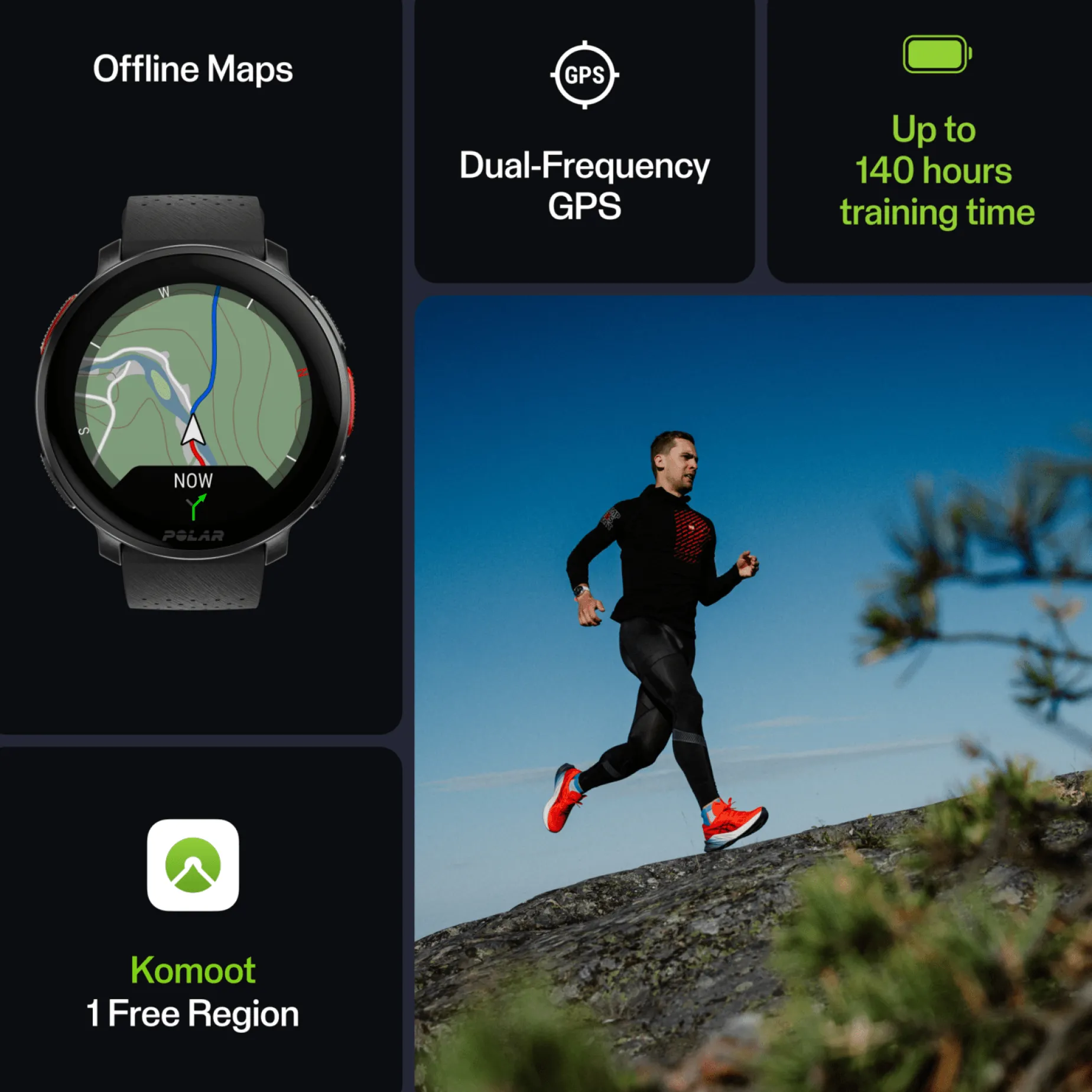 Polar Vantage V3 + HR, smartklokke + pulsbelte - Pulsklokke - Polar Vantage V3 + HR, smartklokke + pulsbelte