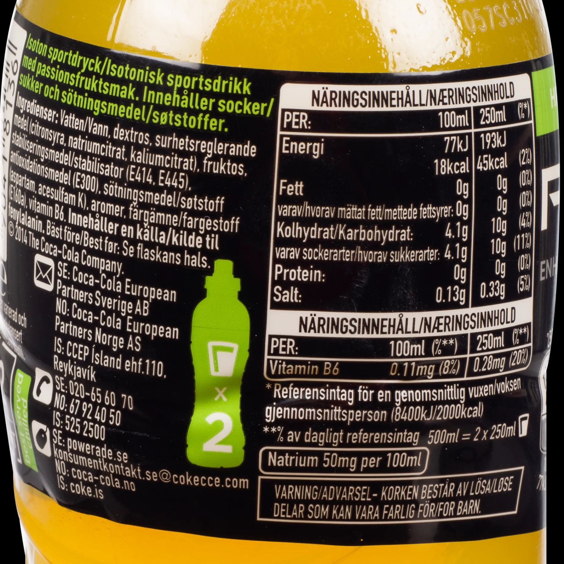 Powerade 0,5 L, energidrikk - Energidrikk - Powerade 0,5 L, energidrikk