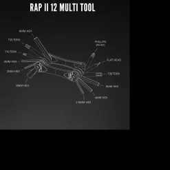 RAP II - 12, sykkelverktøy, multiverktøy - Sykkelverktøy - RAP II - 12, sykkelverktøy, multiverktøy