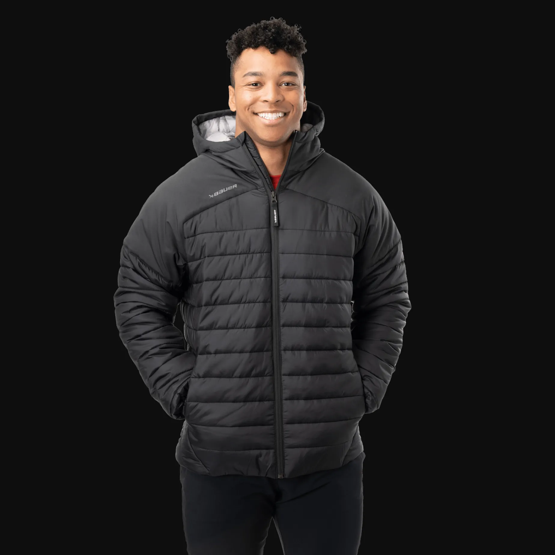 S24 Bauer Team Puffer Jacket 24/25, jakke, senior - T-Shirts & Shorts - S24 Bauer Team Puffer Jacket 24/25, jakke, senior