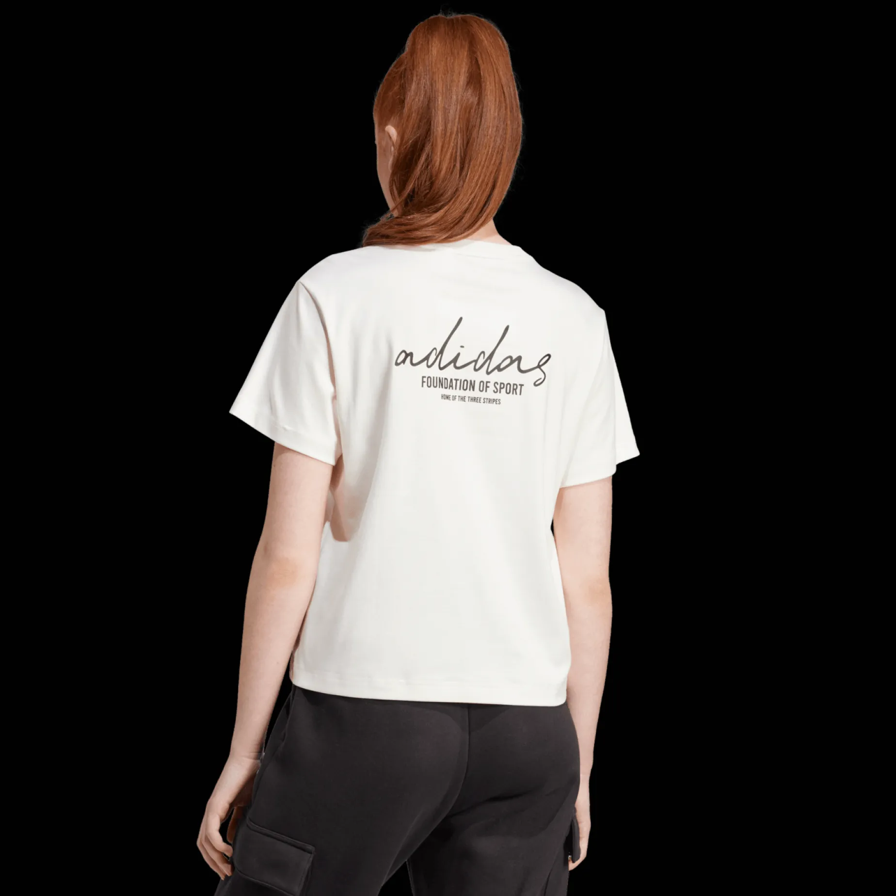 Signature Graphic Print T-Shirt, t-skjorte, dame - Fritids T-Skjorte - Signature Graphic Print T-Shirt, t-skjorte, dame