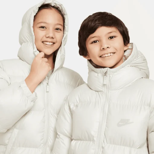 Sportswear Heavyweight Synthetic Fill Easy On, vinterjakke, junior - Fritidsjakke - Sportswear Heavyweight Synthetic Fill Easy On, vinterjakke, junior