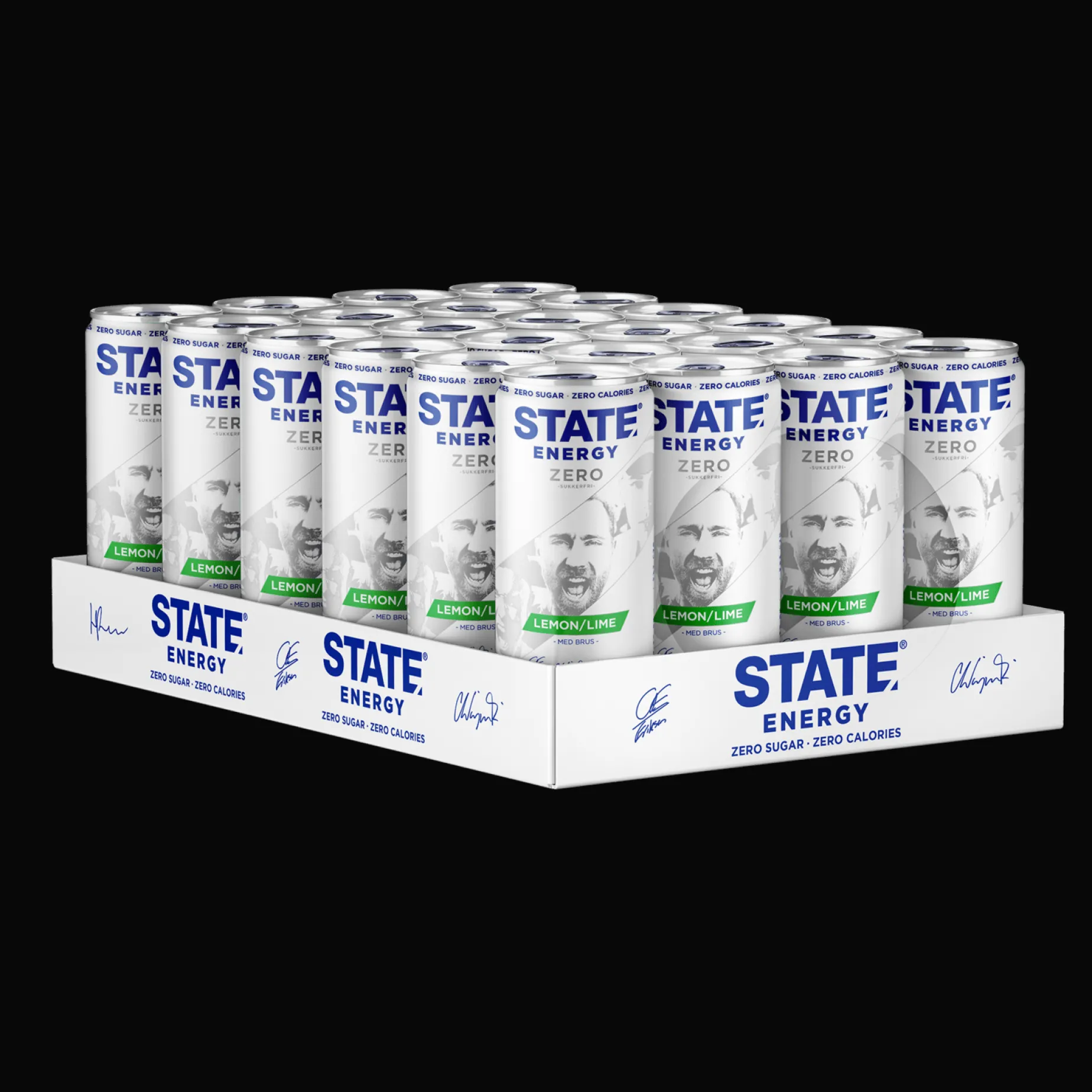 State Energy Lemon/lime Zero 330ml, energidrikk - Energidrikk - State Energy Lemon/lime Zero 330ml, energidrikk