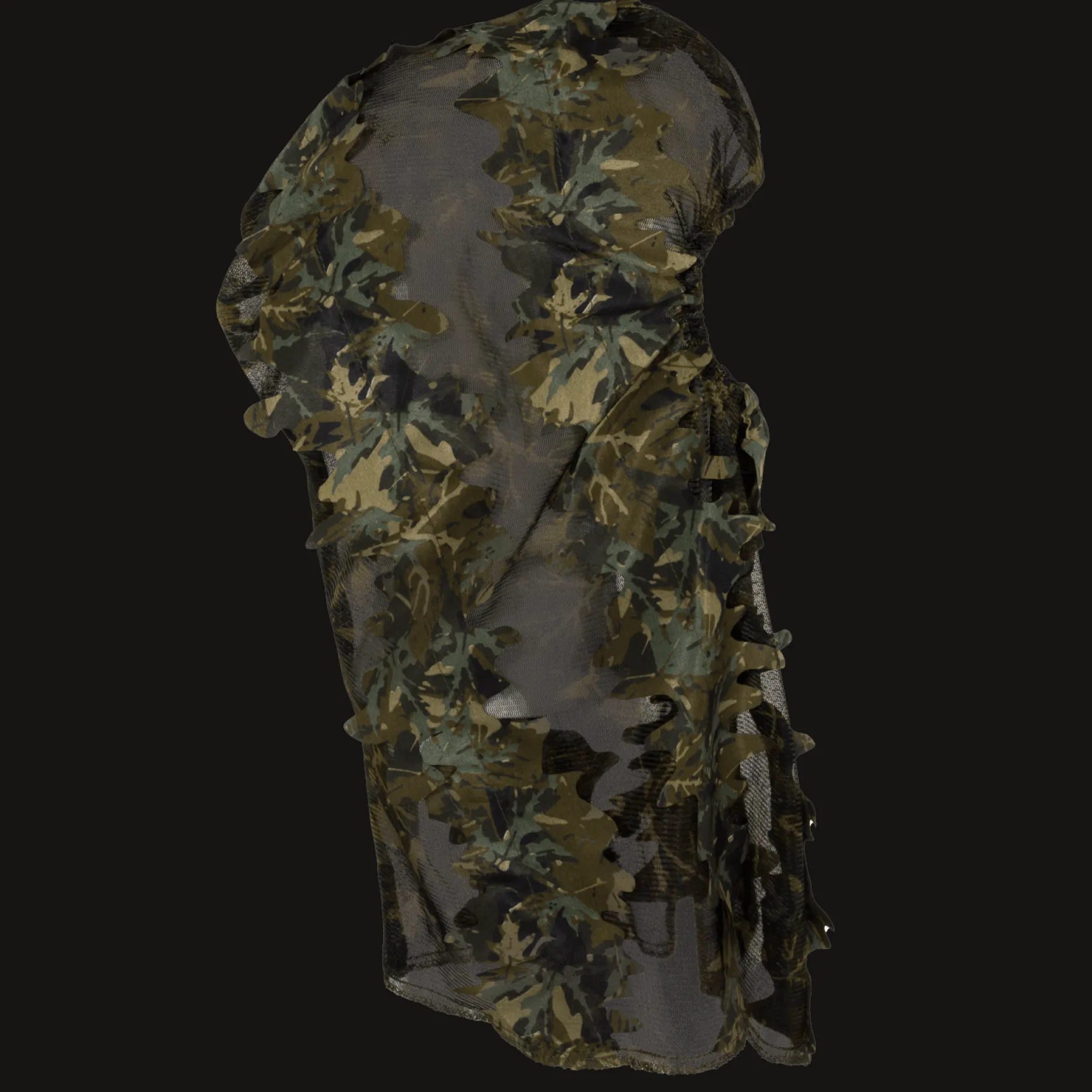 Syringa Camo Leaf Mask, kamuflasjemaske - Balaclava & Hals - Syringa Camo Leaf Mask, kamuflasjemaske