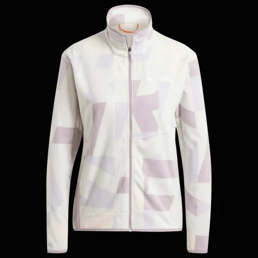 Terrex Multi Printed Full-Zip Fleece Jacket, fleecejakke, dame - Mellomlagsjakke - Terrex Multi Printed Full-Zip Fleece Jacket, fleecejakke, dame