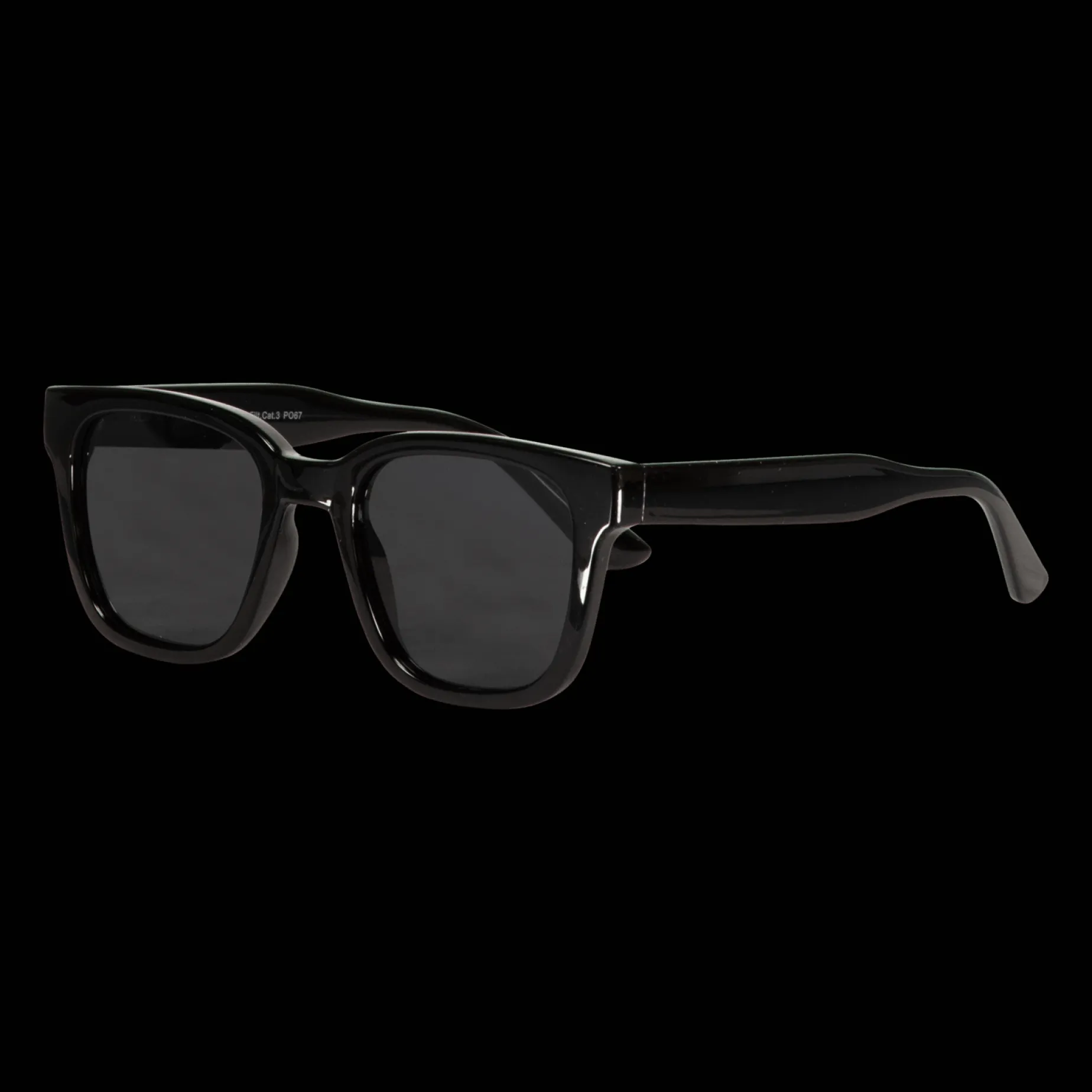 013 Waye Polarized Shiny Black W Pol Smoke, solbriller, unisex - Sportsbriller - 013 Waye Polarized Shiny Black W Pol Smoke, solbriller, unisex