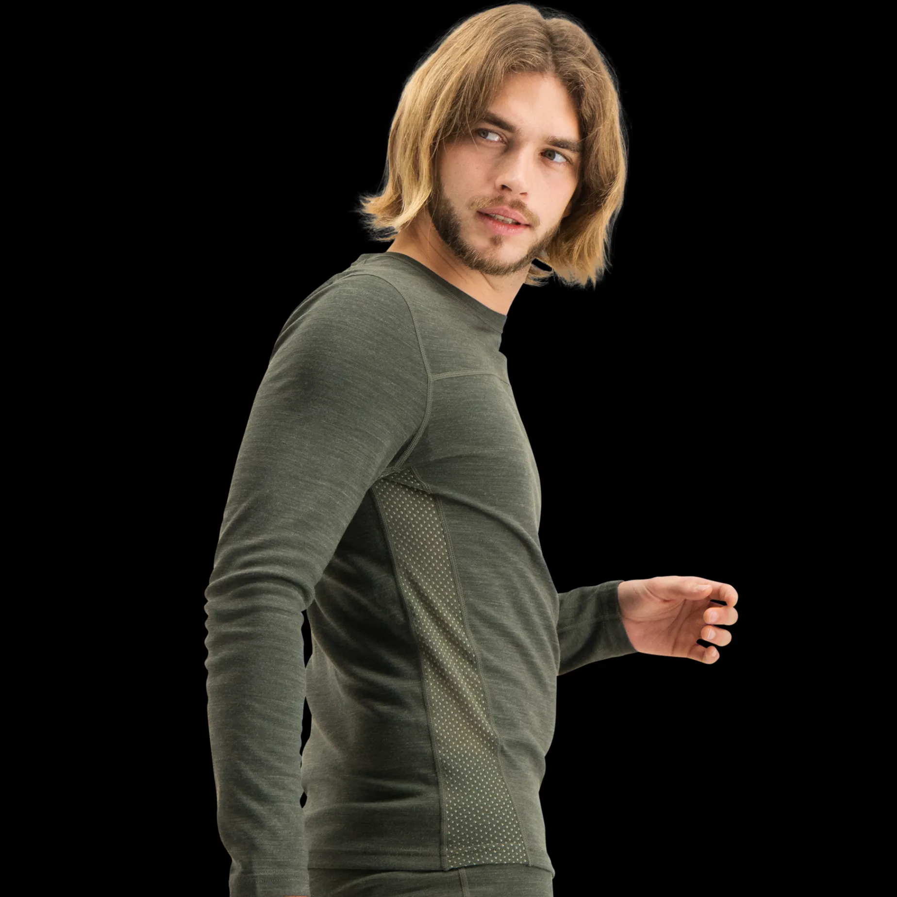 Base Crew Mns, ulltrøye herre - Ullundertøy overdel herre - Base Crew Mns, ulltrøye herre