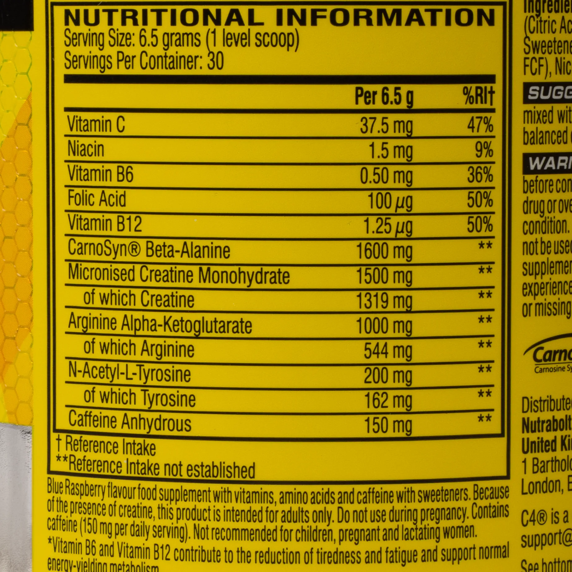 C4 Original Icy Blue Raspberry,pre-workout-pulver - Pre-Workout - C4 Original Icy Blue Raspberry,pre-workout-pulver