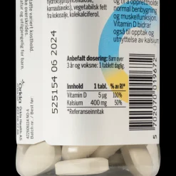 Collett Kalsium + D-vitamin 80, kosttilskudd - Kosttilskudd - Collett Kalsium + D-vitamin 80, kosttilskudd