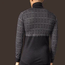 Dalen 2-layer Wool Polo Zip, ulltrøye, herre - Ullundertøy overdel herre - Dalen 2-layer Wool Polo Zip, ulltrøye, herre