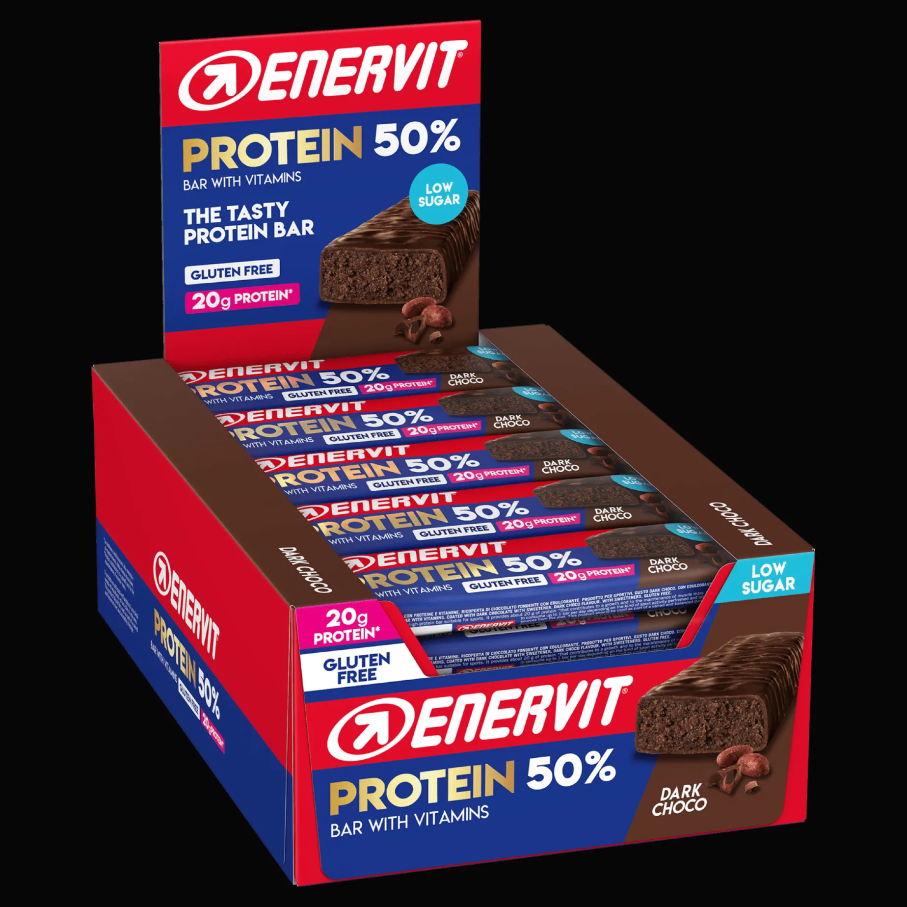 E.Sport Protein 50% Dark Choco x 30, proteinbar - Proteinbarer - E.Sport Protein 50% Dark Choco x 30, proteinbar