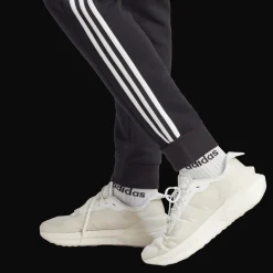 Essential Fleece 3-Stripes Tapered Cuff Joggers, joggebukse, herre - Fritid- & Joggebukser - Essential Fleece 3-Stripes Tapered Cuff Joggers, joggebukse, herre