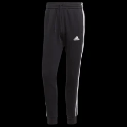Essential Fleece 3-Stripes Tapered Cuff Joggers, joggebukse, herre - Fritid- & Joggebukser - Essential Fleece 3-Stripes Tapered Cuff Joggers, joggebukse, herre