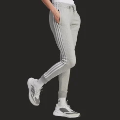 Essentials 3-Stripes Fleece Joggers, joggebukse, dame - Jogge-& Fritidsbukse - Essentials 3-Stripes Fleece Joggers, joggebukse, dame