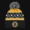 Faceoff Cuff Knit Beanie with pom Bruins - 24/25, supporter-lue, unisex, barn - NHL Drakter & Tilbehør - Faceoff Cuff Knit Beanie with pom Bruins - 24/25, supporter-lue, unisex, barn