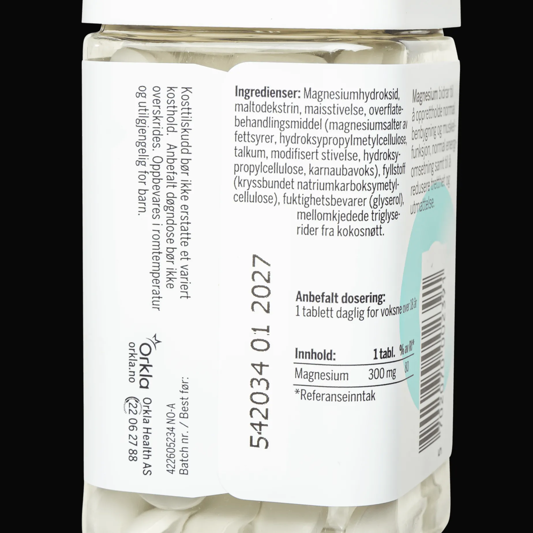 Magnesium, kosttilskudd - Helsekost - Magnesium, kosttilskudd