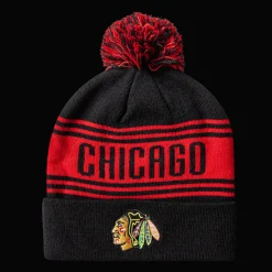 NHL Beanie Cuff W/Pom - 24/25, lue, unisex - NHL Drakter & Tilbehør - NHL Beanie Cuff W/Pom - 24/25, lue, unisex