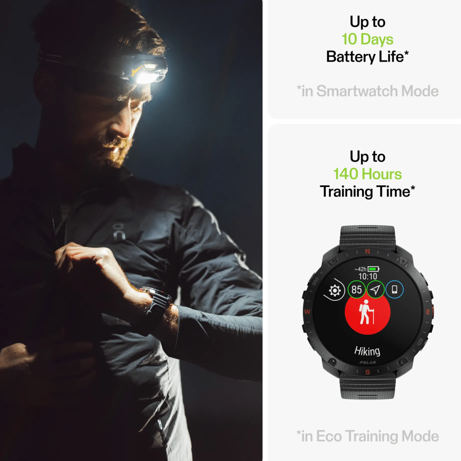 Polar Grit X2 Pro, smartklokke, multisportklokke, unisex - Pulsklokke - Polar Grit X2 Pro, smartklokke, multisportklokke, unisex